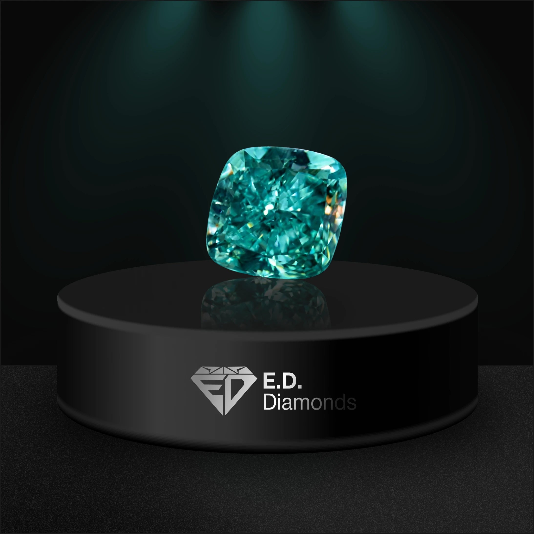 Fancy Vivid Blue-Green