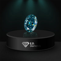 Fancy Vivid Blue-Green Cushion Modified Brilliant Diamond