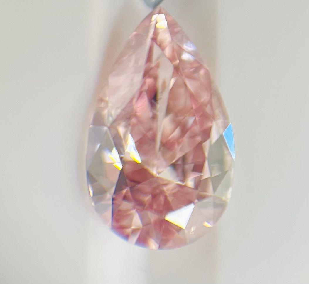 Fancy Intense Pink Pear Brilliant Diamond
